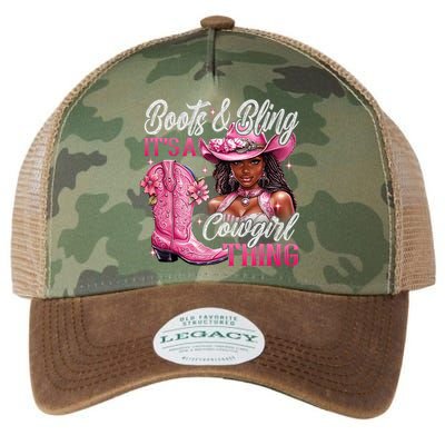 Boots & Bling Its A Cowgirl Thing Pi.nk Black Cowgirl Melanin Legacy Tie Dye Trucker Hat