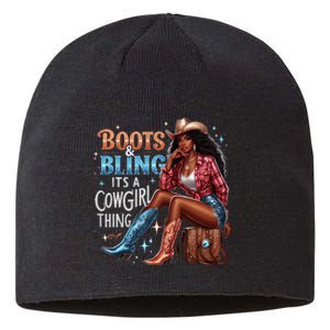 Boots & Bling Its A Cowgirl Thing Melanin Rodeo Cowgirl Sustainable Beanie