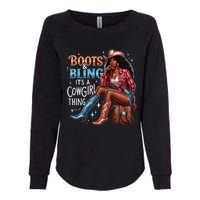 Boots & Bling Its A Cowgirl Thing Melanin Rodeo Cowgirl Womens California Wash Sweatshirt