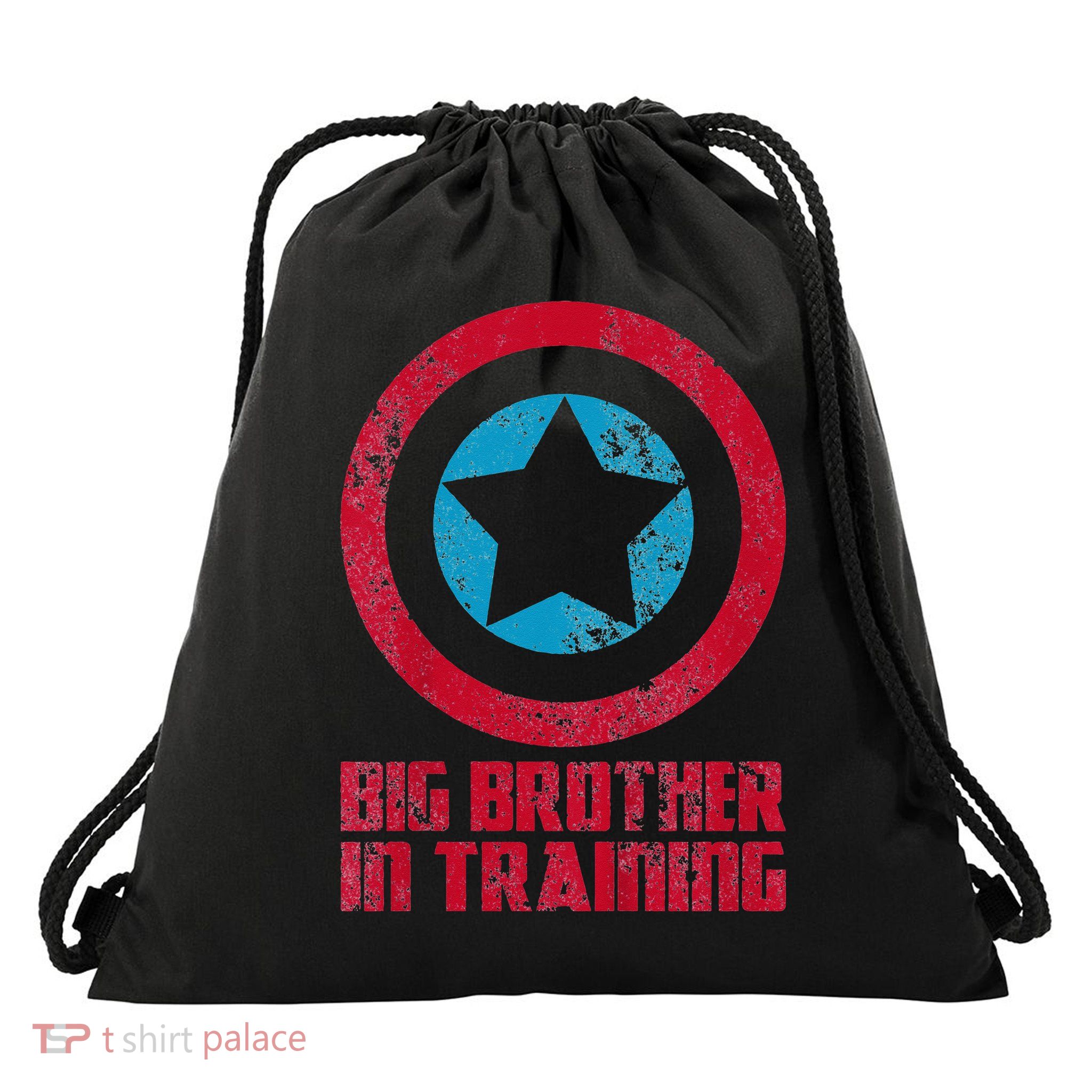 Big Brother In Training Big Bro Superhero Drawstring Bag
