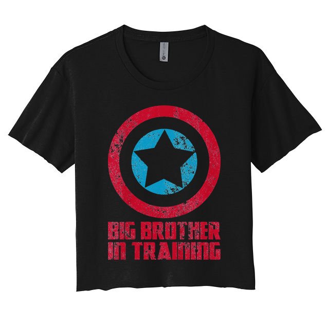 Big Brother In Training Big Bro Superhero Crop Top