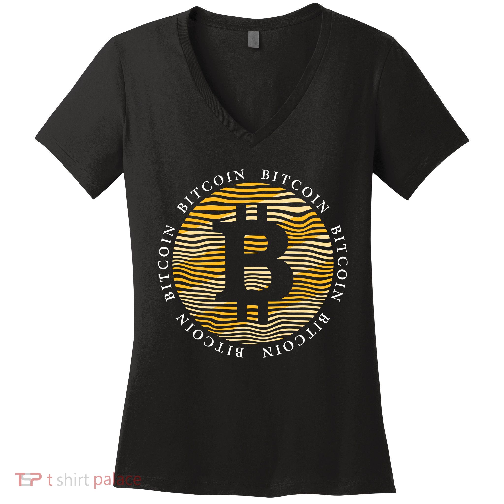 Bitcoin Women's V-Neck T-Shirt