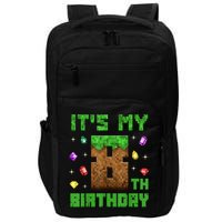 Birthday Boy It'S My 8th Birthday Gamer Pixel Number Impact Tech Backpack