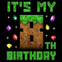 Birthday Boy It'S My 8th Birthday Gamer Pixel Number Impact Tech Backpack