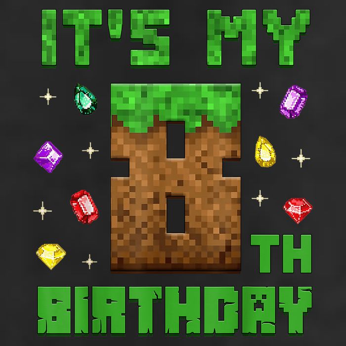 Birthday Boy It'S My 8th Birthday Gamer Pixel Number Adult Drive Performance Visor