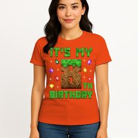 Birthday Boy It'S My 8th Birthday Gamer Pixel Number Womens T-Shirt