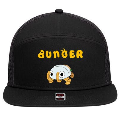 Bugsnax Bunger Idea For Fans 7 Panel Mesh Trucker Snapback Hat