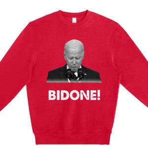 Bidone Biden Is Not Allowed To Run For President Premium Crewneck Sweatshirt