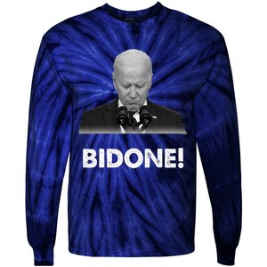 Bidone Biden Is Not Allowed To Run For President Tie-Dye Long Sleeve Shirt