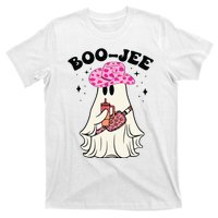 Boujee Boo Jee Spooky Ghost Halloween Leopard Costumes T-Shirt