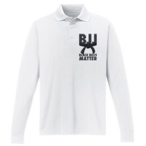 BJJ Brazilian Jiu Jitsu Art Jujitsu Performance Long Sleeve Polo