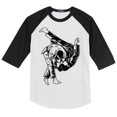 BJJ Brazilian Jiu Jitsu MMA Kids Colorblock Raglan Jersey