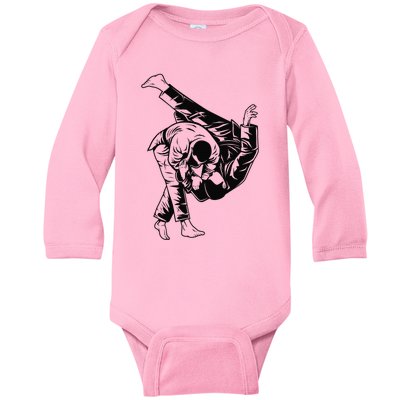 BJJ Brazilian Jiu Jitsu MMA Baby Long Sleeve Bodysuit