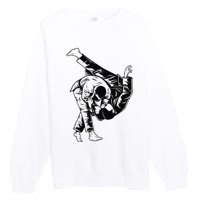 BJJ Brazilian Jiu Jitsu MMA Premium Crewneck Sweatshirt