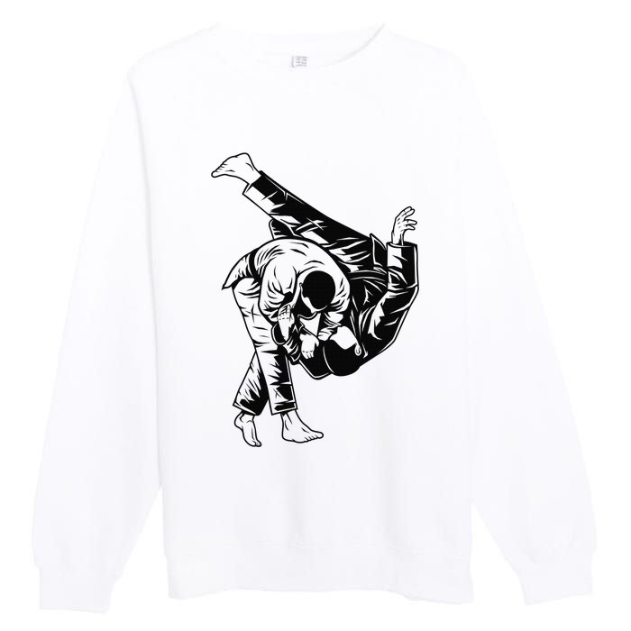 BJJ Brazilian Jiu Jitsu MMA Premium Crewneck Sweatshirt