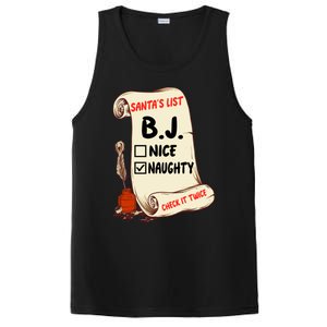 Bj B J Name Santa Naughty Nice List Funny Xmas Cute Gift PosiCharge Competitor Tank