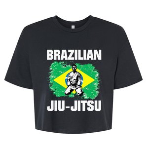 Bjj Brazilian Jiu Jitsu Bella+Canvas Jersey Crop Tee