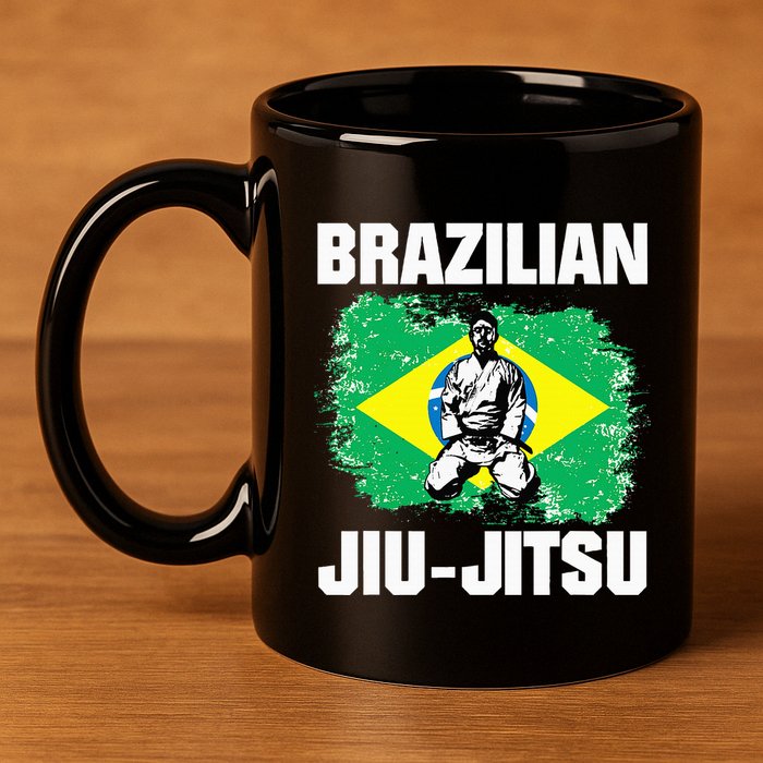 Bjj Brazilian Jiu Jitsu 11oz C Handle Ceramic Mug