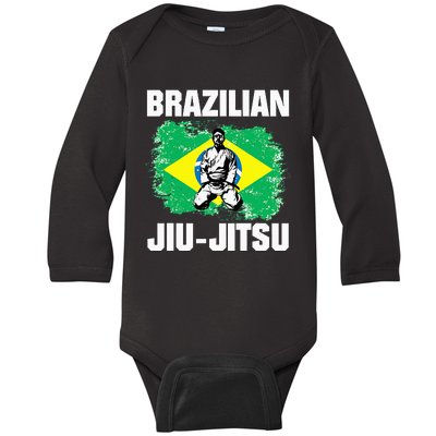 Bjj Brazilian Jiu Jitsu Baby Long Sleeve Bodysuit