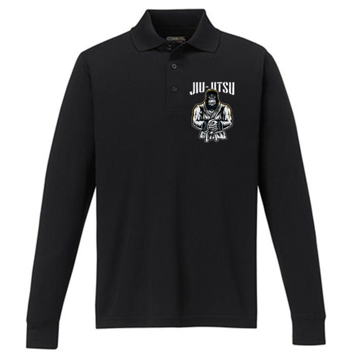 Bjj Brazilian Jiu Jitsu Performance Long Sleeve Polo