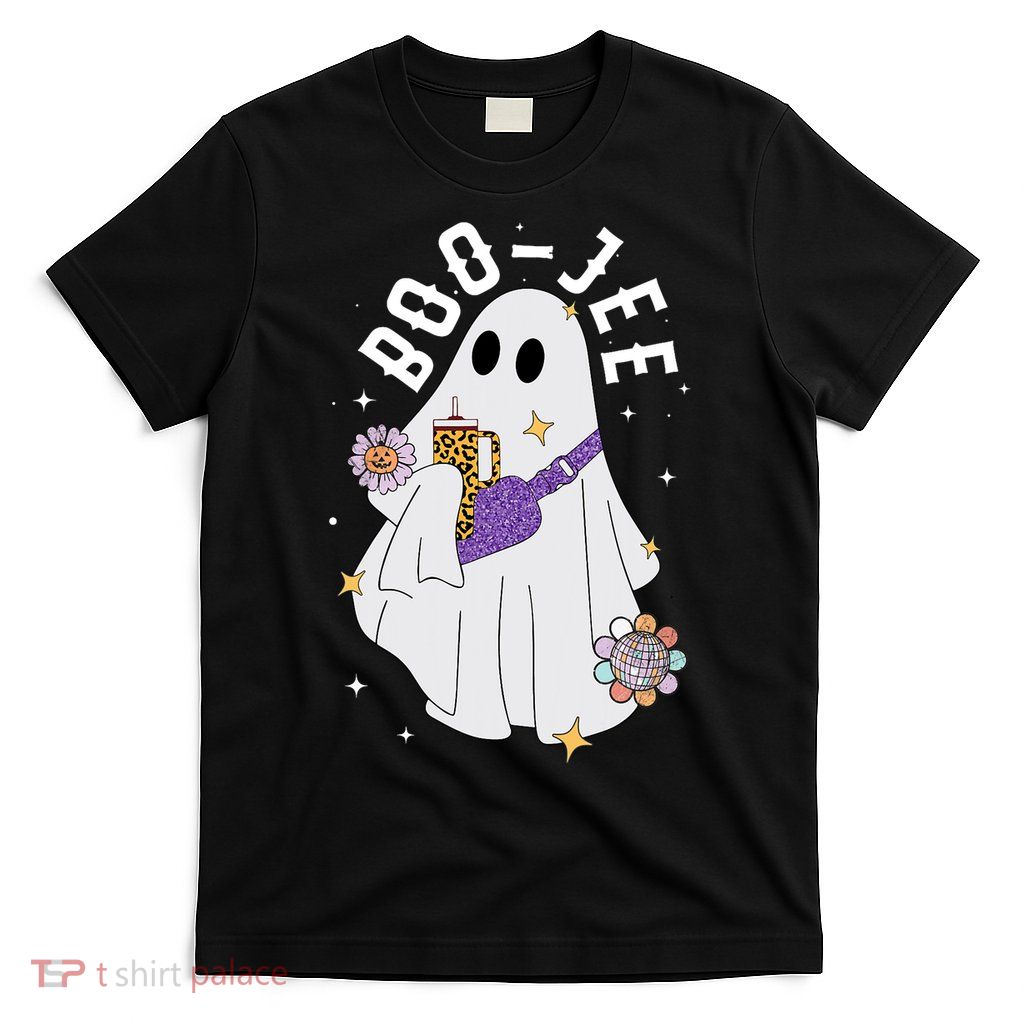 Boujee Boo Jee Spooky Season Cute Ghost Halloween Costume T-Shirt