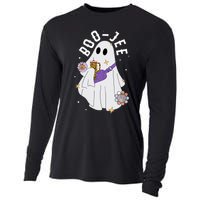 Boujee Boo Jee Spooky Season Cute Ghost Halloween Costume Cooling Performance Long Sleeve Crew