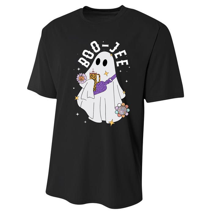 Boujee Boo Jee Spooky Season Cute Ghost Halloween Costume Performance Sprint T-Shirt