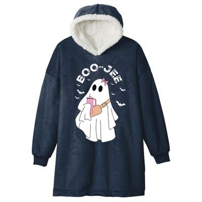 Boujee Boo Jee Ghost Halloween Girl Kids Boy Spooky Season Hooded Wearable Blanket