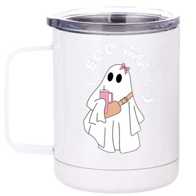 Boujee Boo Jee Ghost Halloween Girl Kids Boy Spooky Season 12 oz Stainless Steel Tumbler Cup