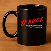 Bjj Brazilian Jiu Jitsu Darce Choke 11oz C Handle Ceramic Mug