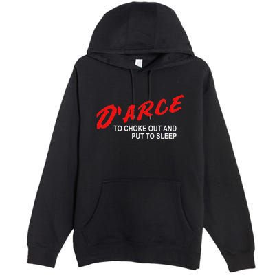 Bjj Brazilian Jiu Jitsu Darce Choke Premium Pullover Hoodie