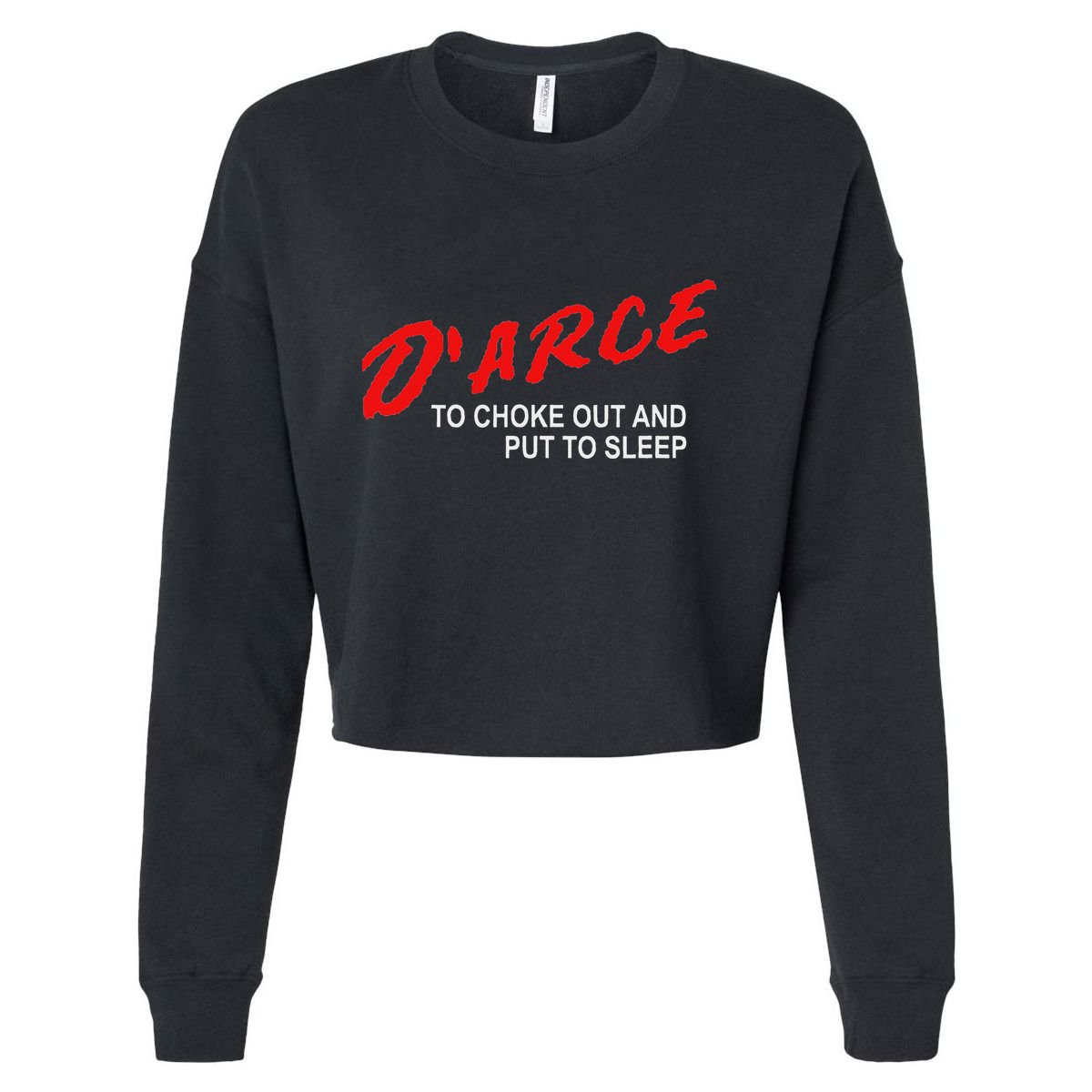 Bjj Brazilian Jiu Jitsu Darce Choke Cropped Pullover Crew