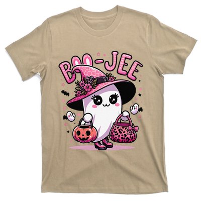 Boujee Boo Jee Spooky Ghost Pin.K Halloween Women T-Shirt