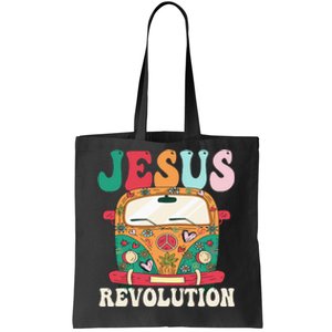 Boho Bus Jesus-Revolution, Christian Faith Based Jesus Tote Bag