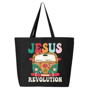 Boho Bus Jesus-Revolution, Christian Faith Based Jesus 25L Jumbo Tote