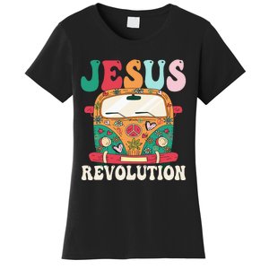 Boho Bus Jesus-Revolution, Christian Faith Based Jesus Women's T-Shirt