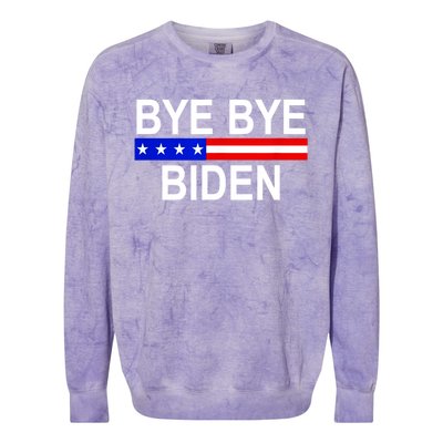 Bye Bye Joe Biden Colorblast Crewneck Sweatshirt