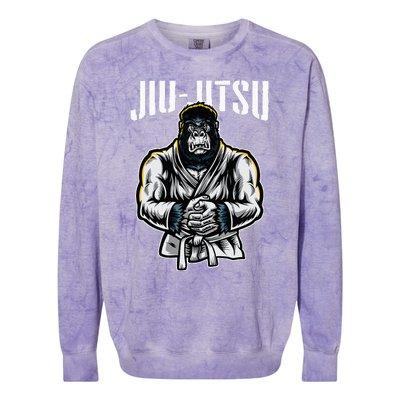 BJJ Brazilian Jiu Jitsu Colorblast Crewneck Sweatshirt