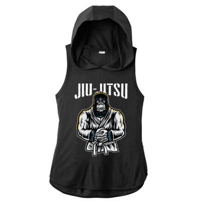 BJJ Brazilian Jiu Jitsu Ladies PosiCharge Tri-Blend Wicking Draft Hoodie Tank