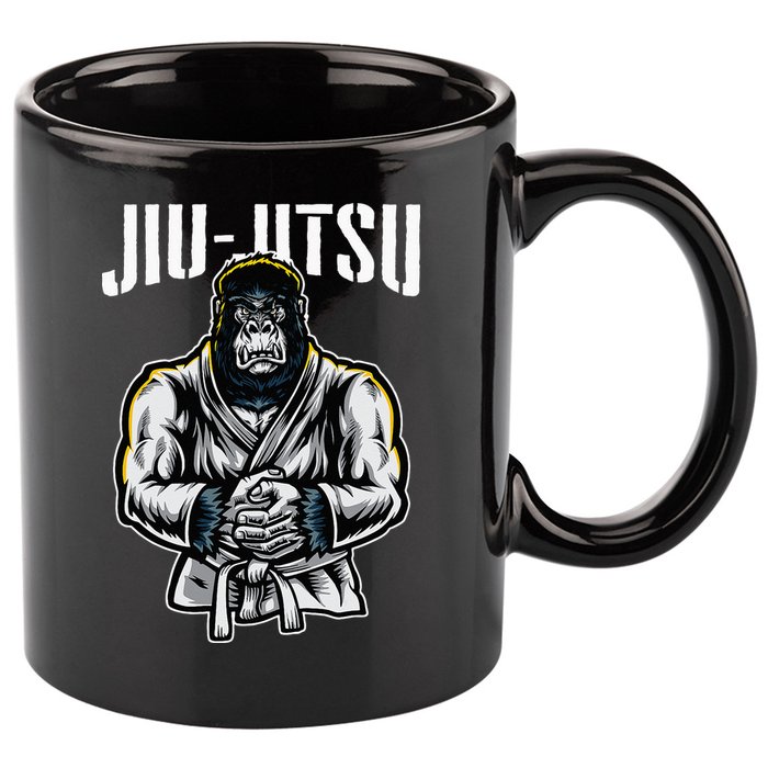 BJJ Brazilian Jiu Jitsu 11oz C Handle Ceramic Mug