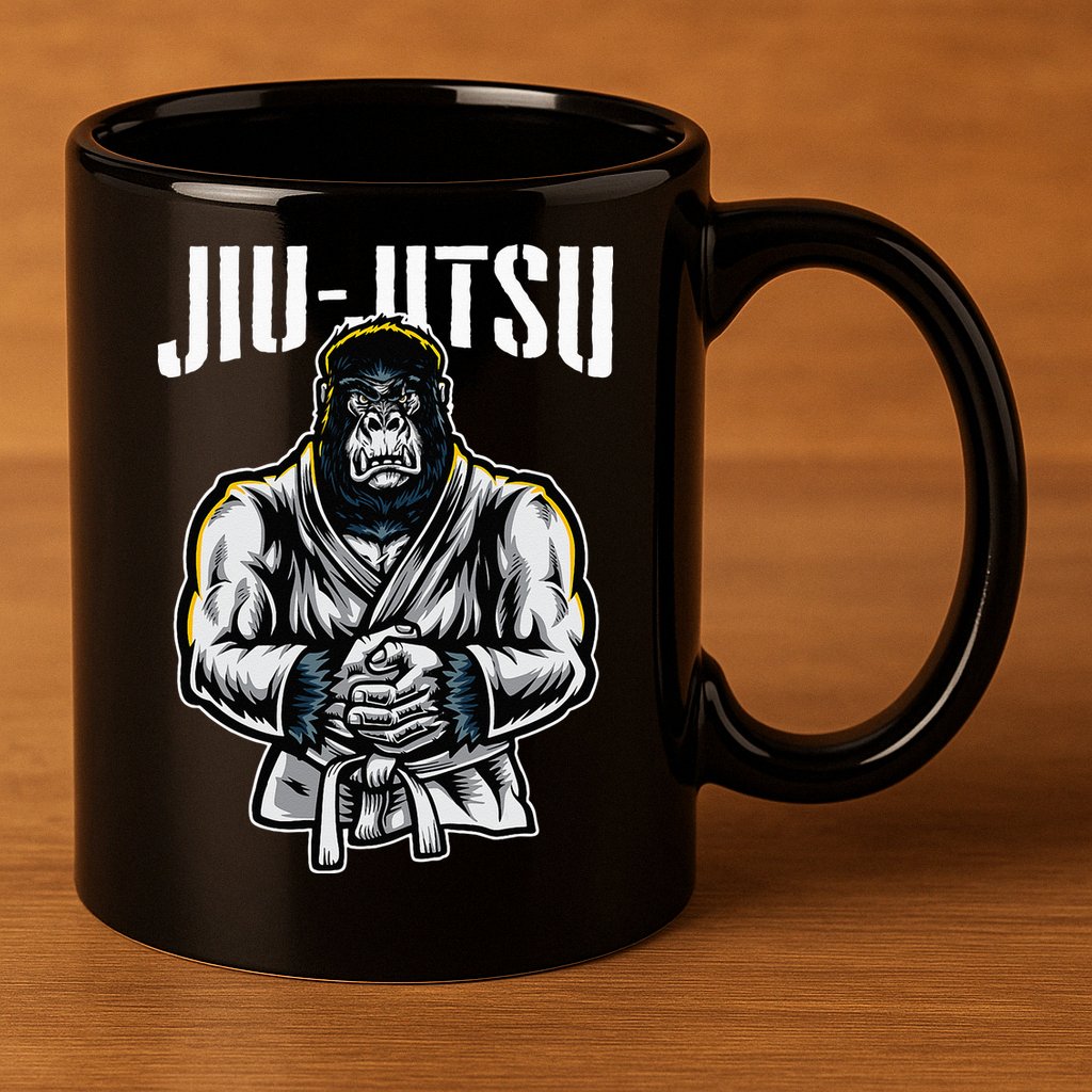 BJJ Brazilian Jiu Jitsu 11oz C Handle Ceramic Mug
