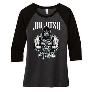 BJJ Brazilian Jiu Jitsu Women's Tri-Blend 3/4-Sleeve Raglan Shirt