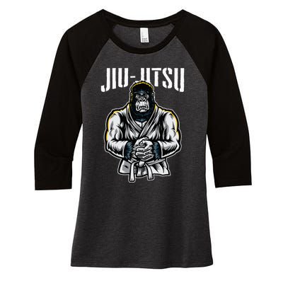 BJJ Brazilian Jiu Jitsu Women's Tri-Blend 3/4-Sleeve Raglan Shirt