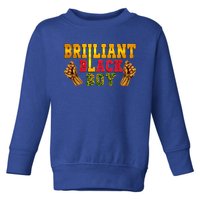 Brilliant Black Juneteenth Freedom 1865 African American Meaningful Gift Toddler Sweatshirt