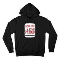 Bleached Be Kind To Your Mind Leopard Red Ribbon Week Tall Hoodie