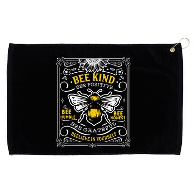 Bumblebee Bee Kind Bee Humble Save The Bees Cottage Core Grommeted Golf Towel