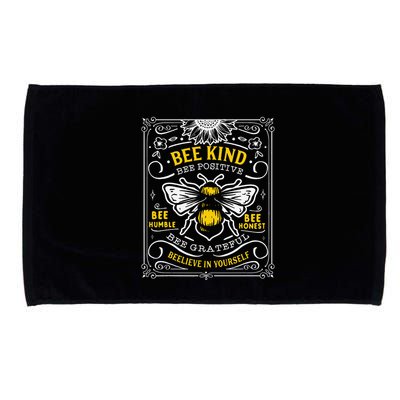 Bumblebee Bee Kind Bee Humble Save The Bees Cottage Core Microfiber Hand Towel