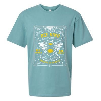 Bumblebee Bee Kind Bee Humble Save The Bees Cottage Core Sueded Cloud Jersey T-Shirt