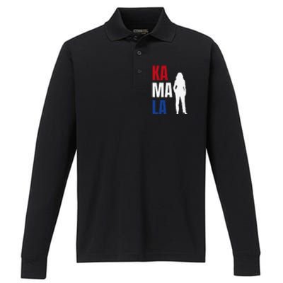 Breaking Barriers Kamala Harris Performance Long Sleeve Polo