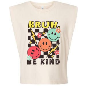 Bruh Be Kind Funny Orange Anti Bullying Unity Day Garment-Dyed Women's Muscle Tee